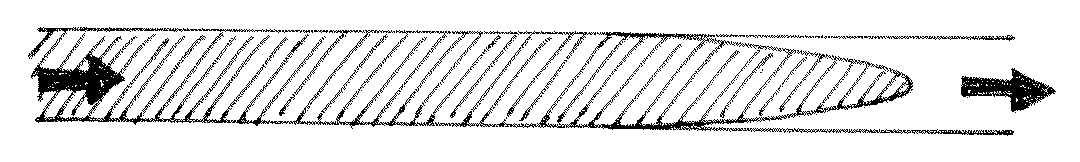 Parabolic blood flow based on Eqn. {eq}`eqn2-7`.