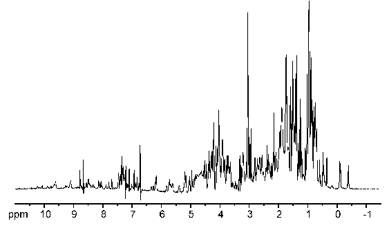 NMR spectrum of a small protein.