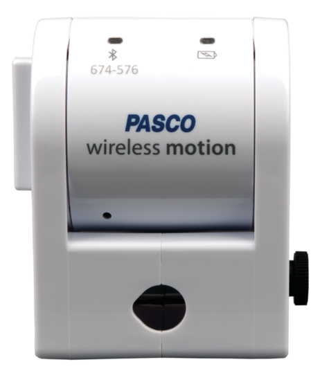 The Pasco wireless motion sensor has a unigue number identifier.
