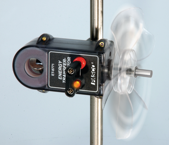 Wind turbine accessory for the Pasco generator.