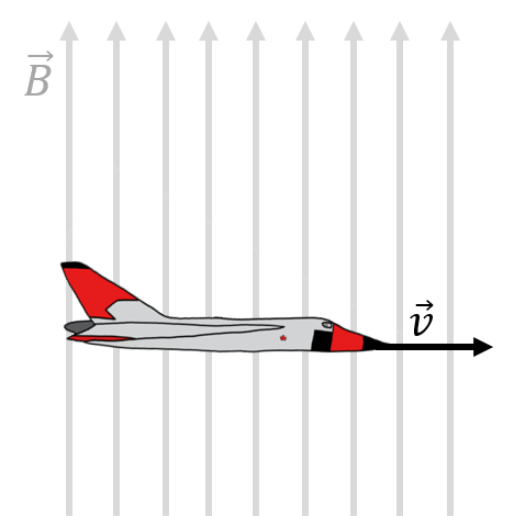 The Avro Arrow moving through a magnetic field.