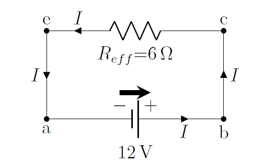 The resistors from the circuit in [](#fig:circuits:tworesistors) have been combined in series to simplify the circuit.